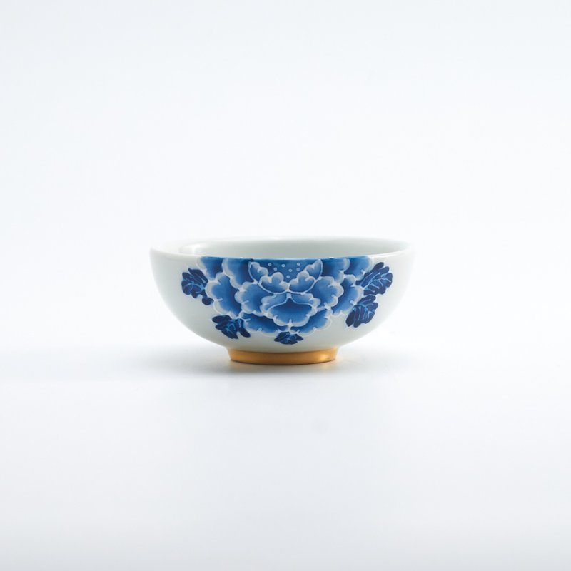 史博花開富貴大圓杯單杯組 - 茶壺/茶杯/茶具 - 瓷 藍色