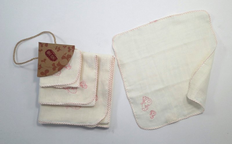 Pet baby gauze towel set - elegant butterfly - อื่นๆ - ผ้าฝ้าย/ผ้าลินิน 