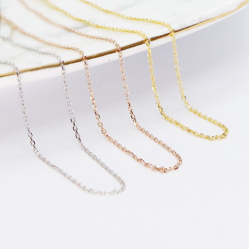 Kimura light jewelry / 18K gold / woven chain - สร้อยคอ - เครื่องประดับ หลากหลายสี