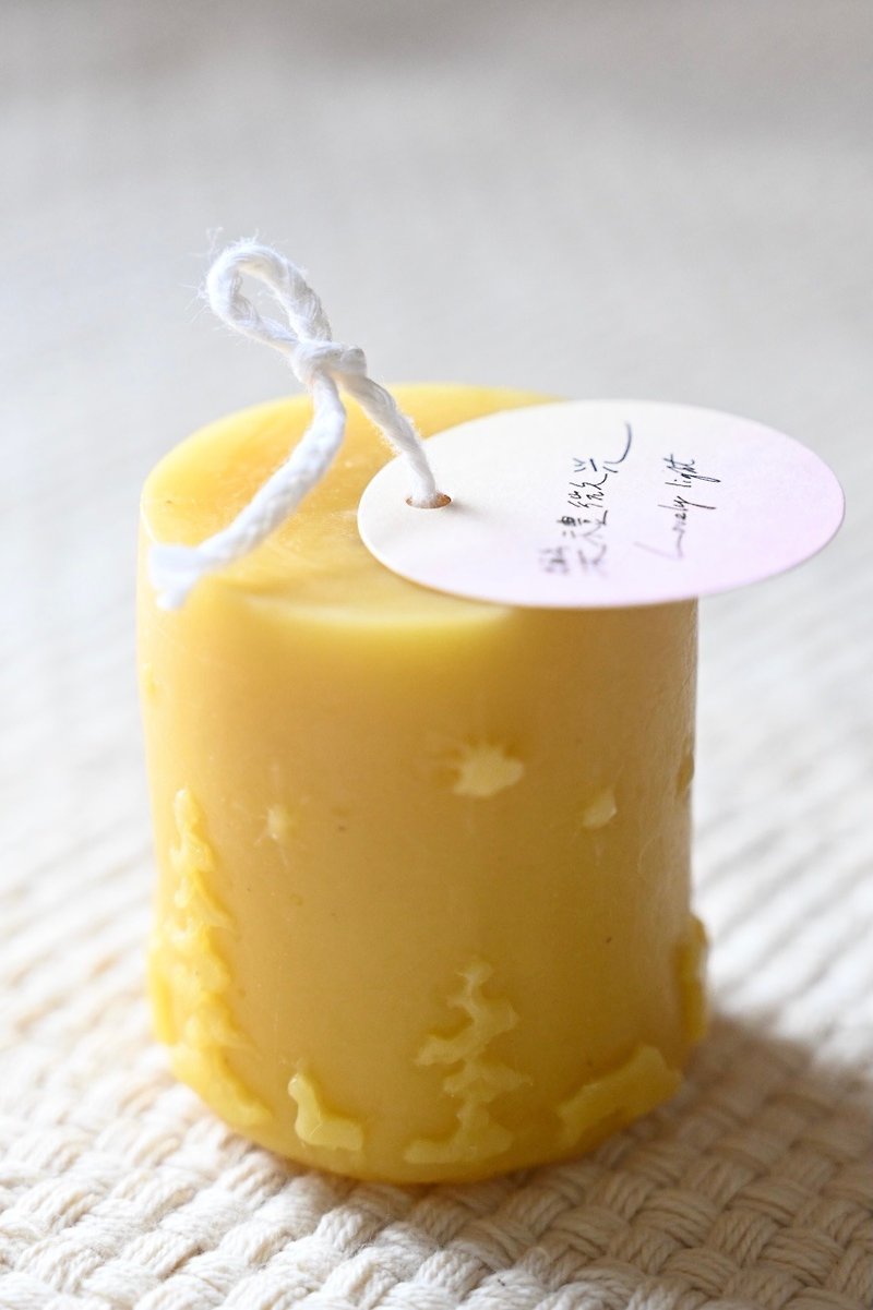 Beeswax Candle-Starry Elk - Candles & Candle Holders - Wax Yellow