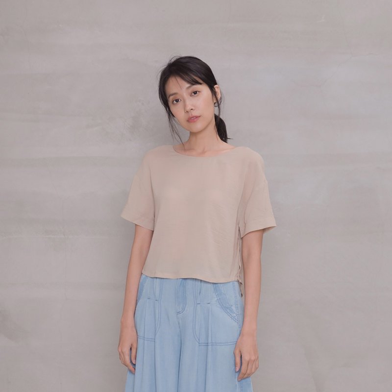 怡然自得寬版短上衣 Self Contented Loose Top T171 - 女上衣/長袖上衣 - 棉．麻 多色