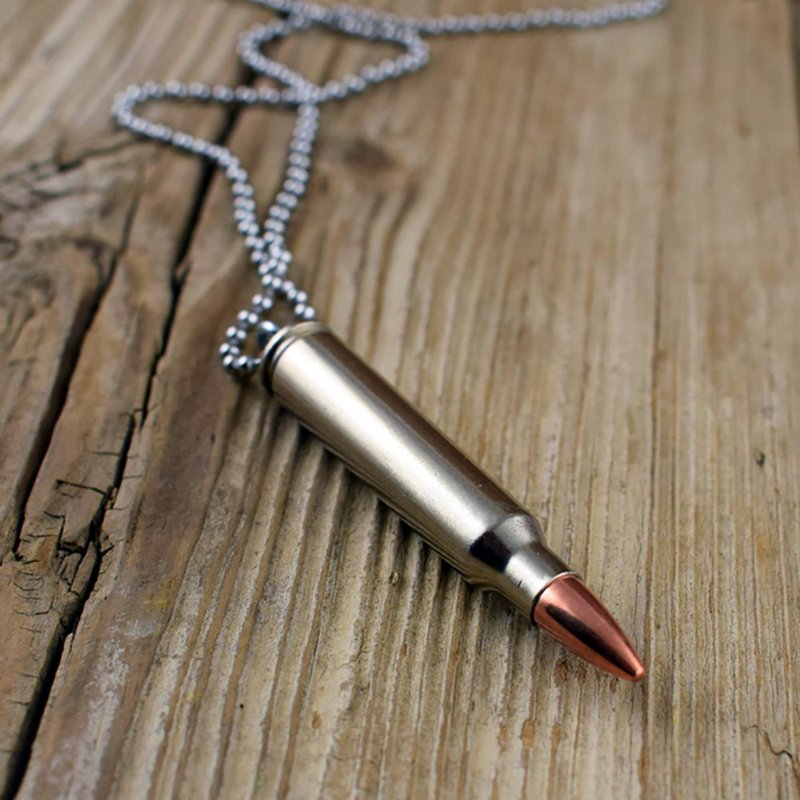 Bullet Designs 223步槍子彈項鍊 /金屬復古造型潮流個性潮牌項鏈 - 項鍊 - 其他金屬 