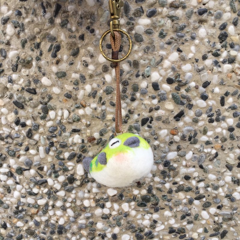 我是一條魚 羊樂多羊毛氈樂園 - 鑰匙圈/鑰匙包 - 羊毛 