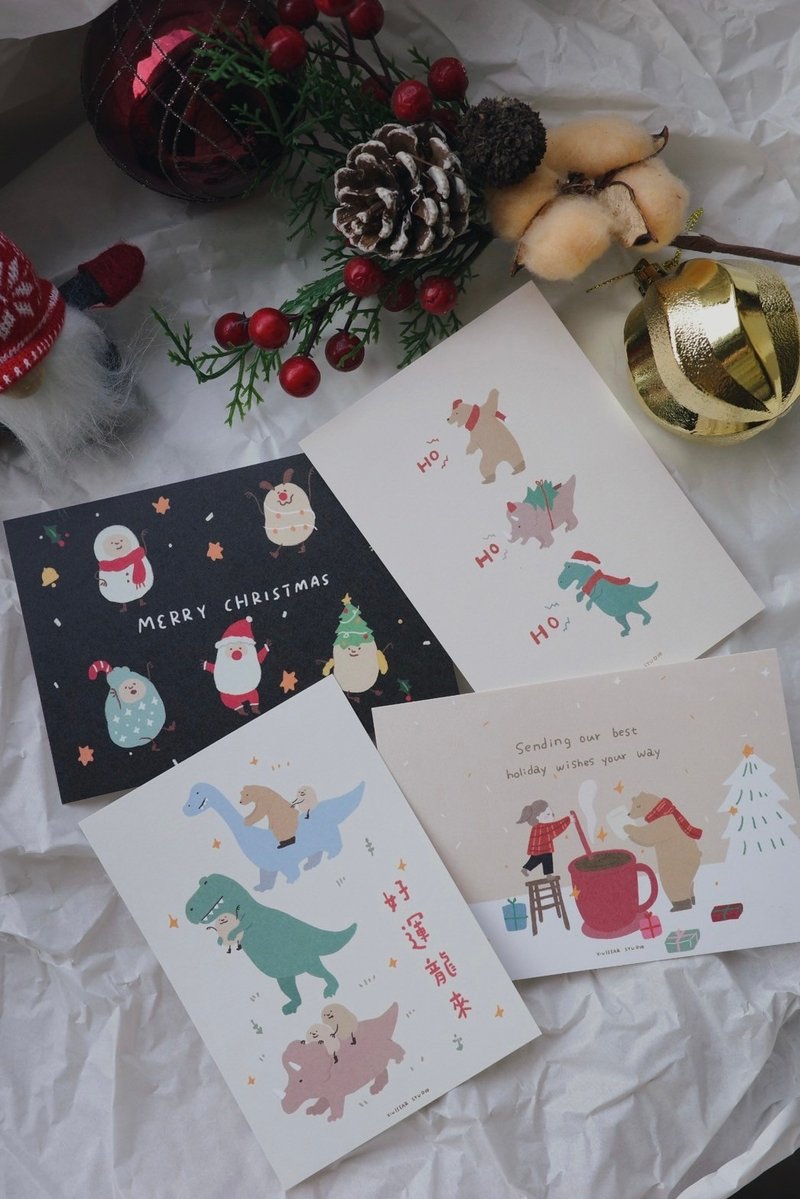 Xiongjia 2023 Christmas and New Year Postcards - การ์ด/โปสการ์ด - กระดาษ 