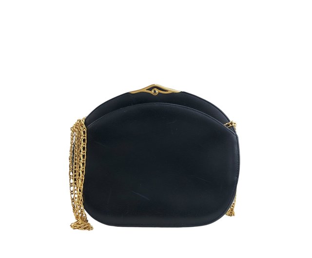 CARTIER ショルダーバッグ サファイアライン 斜め掛け レザー
