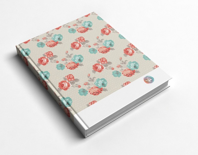 Rococo strawberry WELKIN handmade_handmade book/notebook/handbook/diary-retro floral paper - Notebooks & Journals - Paper 