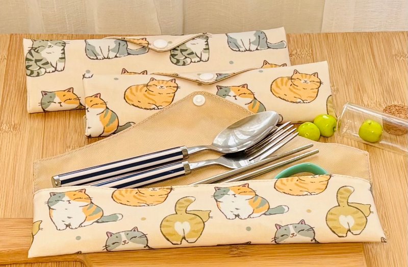 Waterproof Utensil Pouch Utensil Bag Eco-friendly Utensil Pouch Kids Utensil Pouch School Utensils Waterproof Bag Pencil Case - กล่องข้าว - วัสดุกันนำ้ สีเหลือง