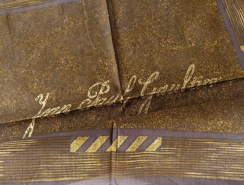 orangesodapanda Jean Paul Gaultier Vintage Handkerchief JPG Vintage 19 x 19 inches