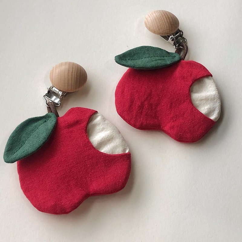 Take a bite of the apple security bag - ซองรับขวัญ - ผ้าฝ้าย/ผ้าลินิน สีแดง