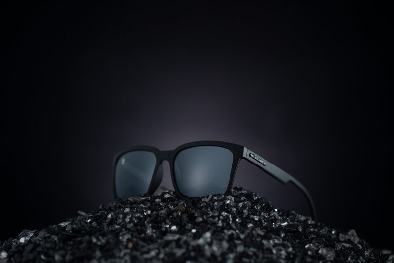 SQUARE | CRYSTAL Enhanced Sunglasses | 19B01 - Sunglasses - Glass Black