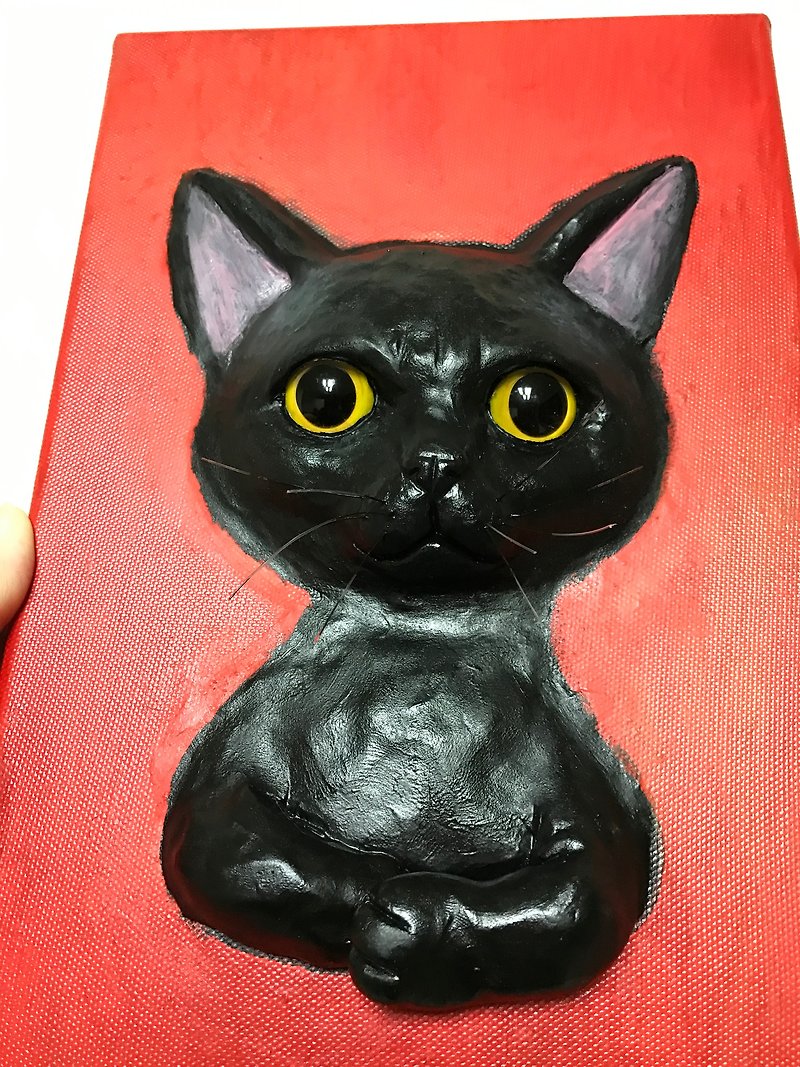 Spot black cat zebra and dog original three-dimensional portraits of pets, single dolls, custom-made cat dolls, dog dolls, customized paintings - Posters - Other Materials 