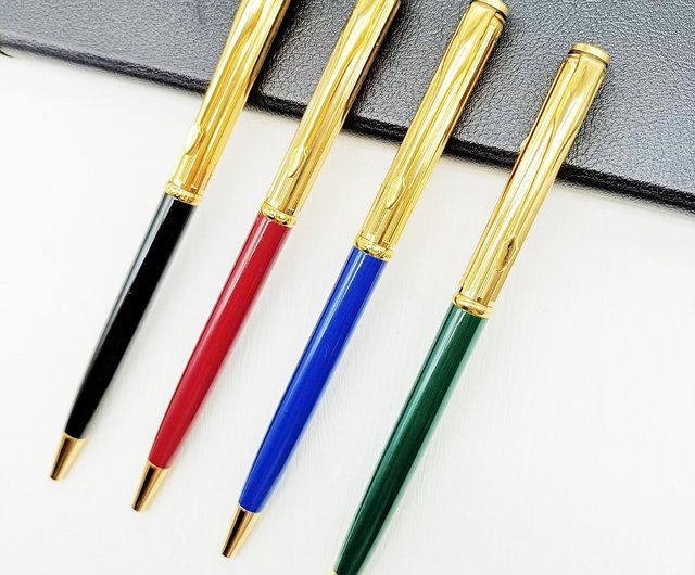 Parker type gold pen pearl series noble black sea blue wine red pen box Parker  pen refill ~ Tiger Crane - Shop tigerlegend Ballpoint & Gel Pens - Pinkoi