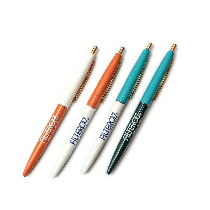 Filter017x BIC CLIC GOLDジョイントゴールドクリップボールペン（対照的な色） - その他のペン - プラスチック 多色