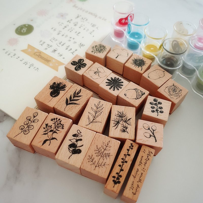 Mosaic set - Stamps & Stamp Pads - Wood 