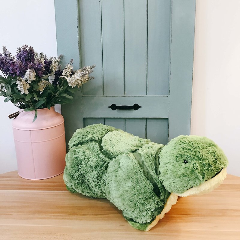 CANDY BEAR Tortoise folding pillow - Pillows & Cushions - Polyester Green