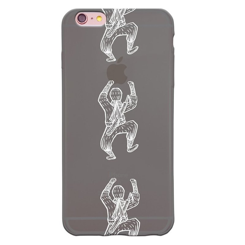 New Year series Ninja Invincible [] - Meng as -TPU phone case "iPhone / Samsung / HTC / LG / Sony / millet" - Phone Cases - Silicone Gray