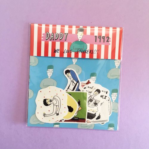 Macaron TOE 馬卡龍腳趾 Daddy 1992 | 貼紙包(10入)