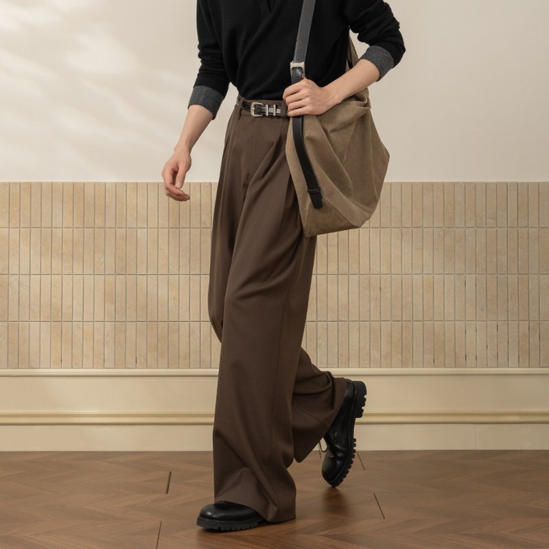 [Savile 11] Urban Retro Italian Superfine Wool Trousers with Bemberg Lining - Men's Pants - Wool Multicolor