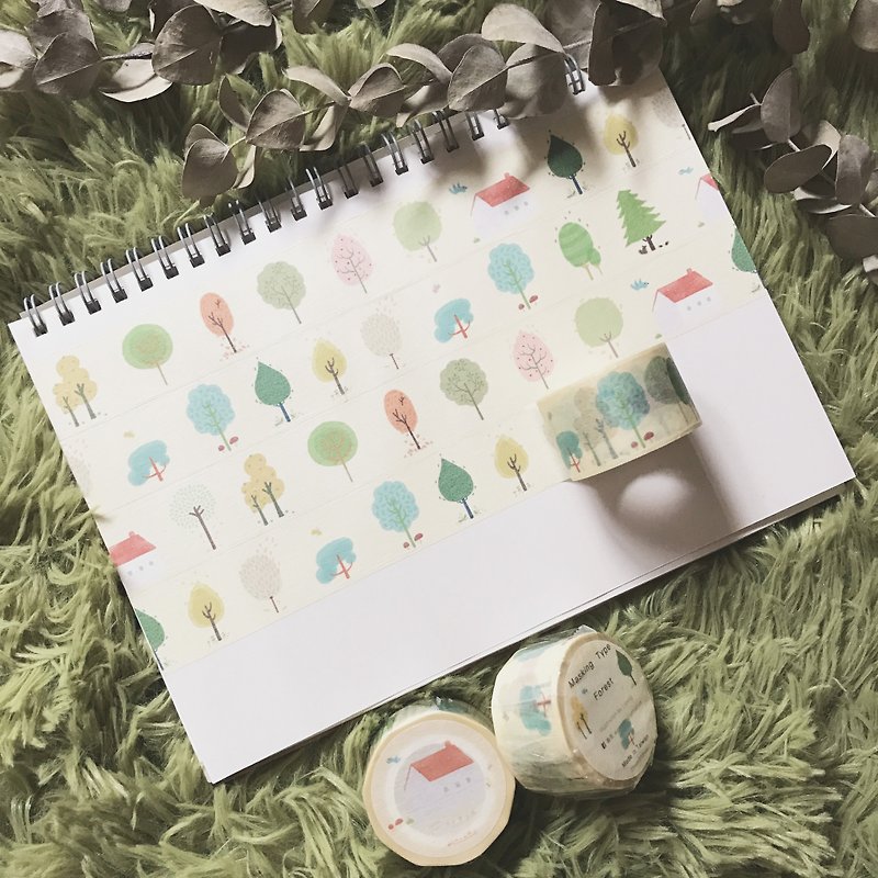 Forest forest / paper tape - Washi Tape - Paper 