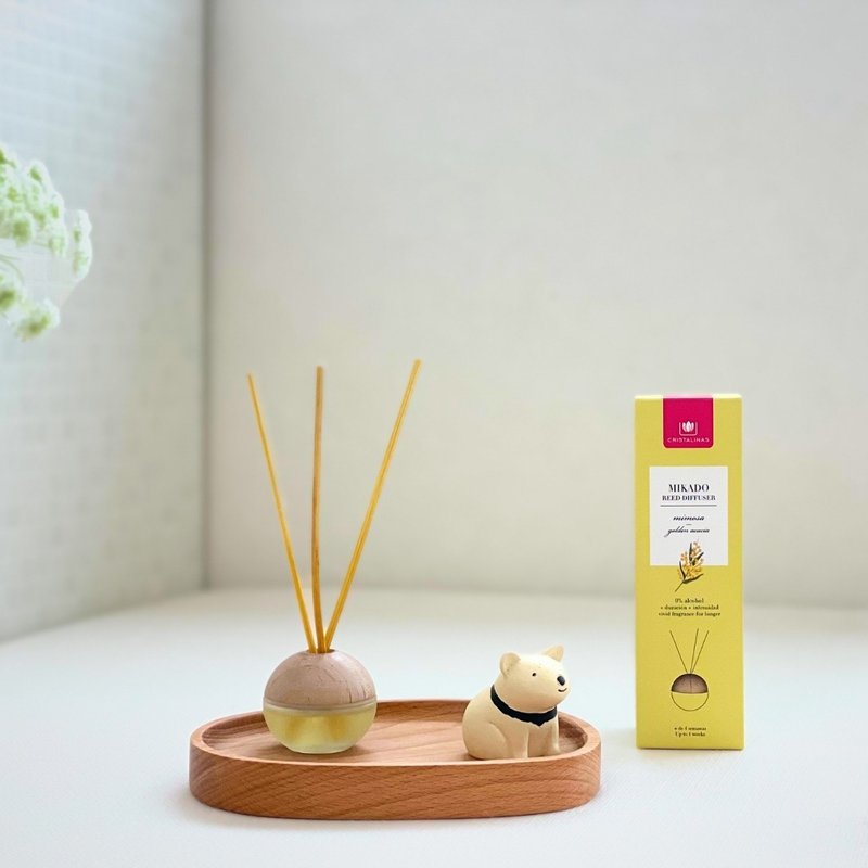 [Mother's Day Gift Box] Spanish CRISTALINAS mini ball diffuser forest tray set - น้ำหอม - สารสกัดไม้ก๊อก สีใส