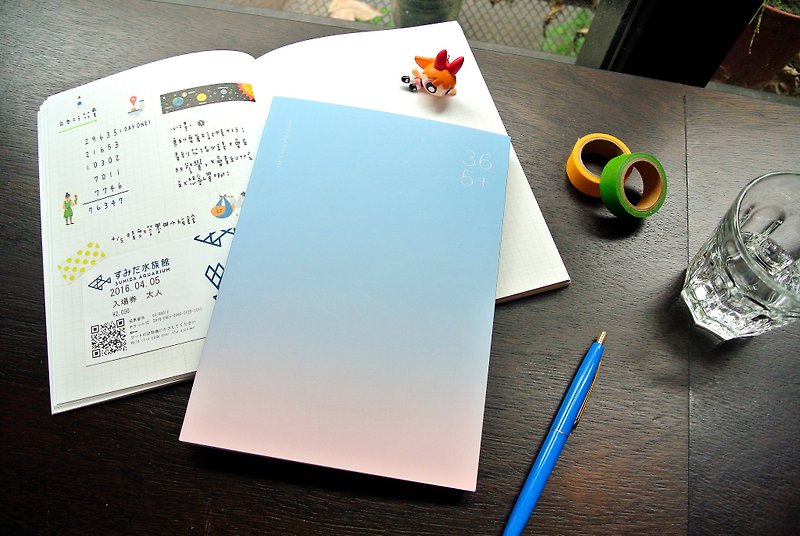 迪夢奇 365好好記Ⅵ v.1 宇宙 - 藍粉 - 筆記本/手帳 - 紙 多色