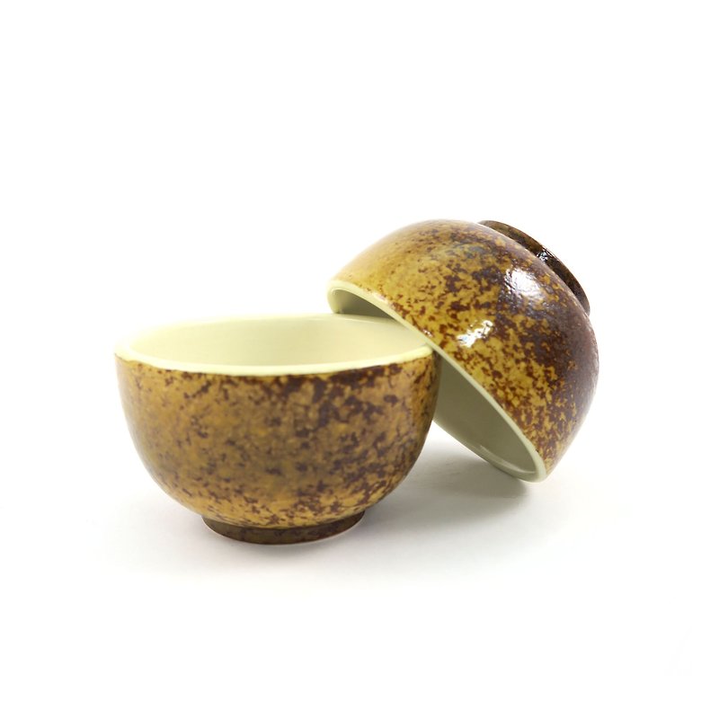 Pu Zhen Ceramic-tea cup - ถ้วย - ดินเผา สีนำ้ตาล