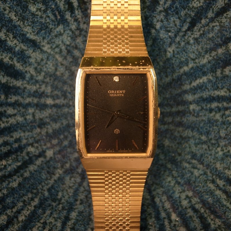オールドボーンオリエントゴールドチェーンとオールドスクエアウォッチVINTAGE - 腕時計 - 金属 ゴールド