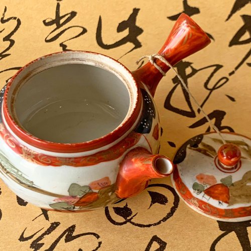 九谷 茶壺 kutani-ware-japanese-teapot-