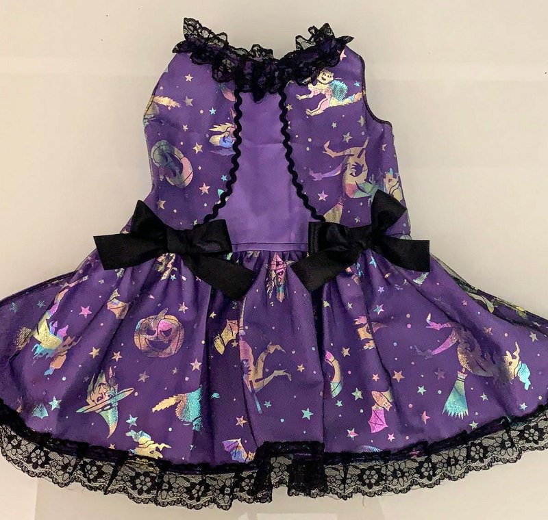 Ipet小魔女紫色裙 - 寵物衣服 - 其他人造纖維 紫色