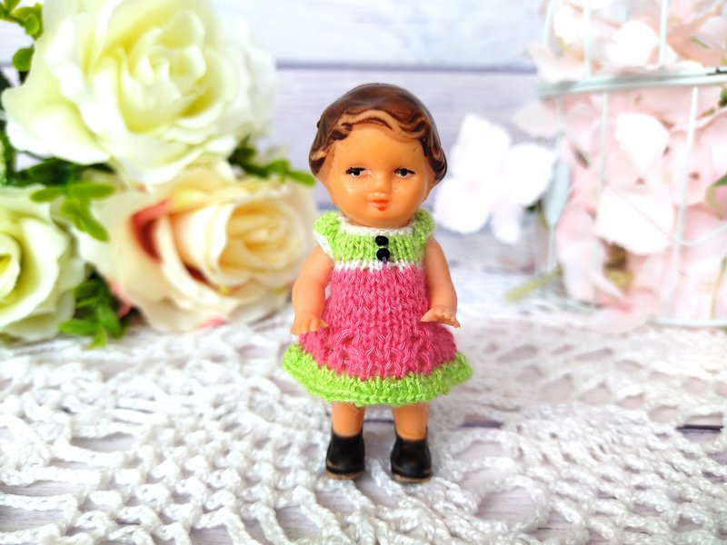 Ari doll clothes - vintage doll clothes - miniature doll clothes - German doll - 寶寶/兒童玩具/玩偶 - 羊毛 多色