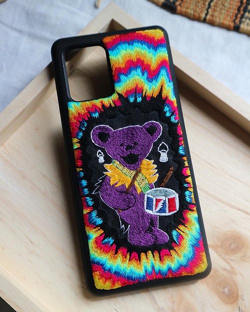 HORIZON MOON Psychedelic Grateful Dead Bear **Customize Embroidery**