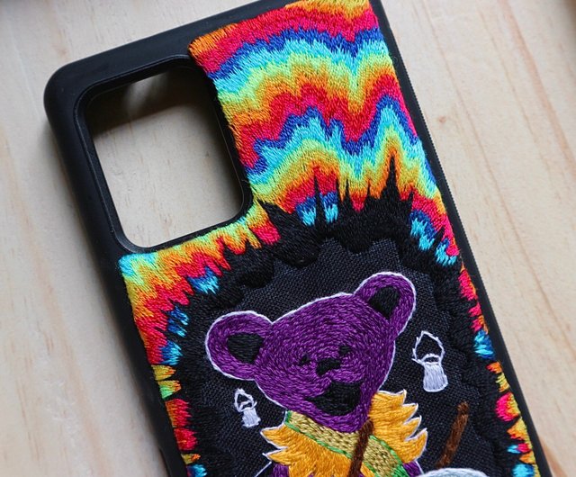 Psychedelic Grateful Dead Bear **Customize Embroidery** - Shop HORIZON MOON  Phone Cases - Pinkoi