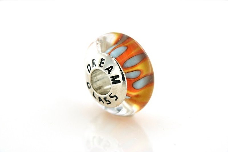Wudie glass GBB - 161220 - Bracelets - Glass Orange