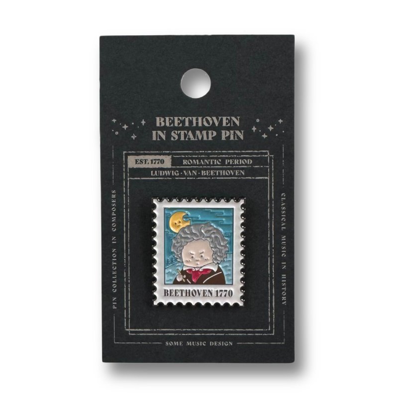 【Beethoven】Stamp Pin - Badges & Pins - Other Metals 