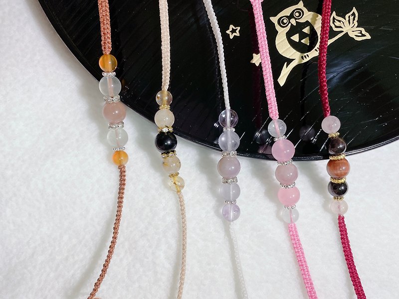 Crystal Bracelet Wax Thread Braided Handmade Jewelry - Bracelets - Crystal Multicolor