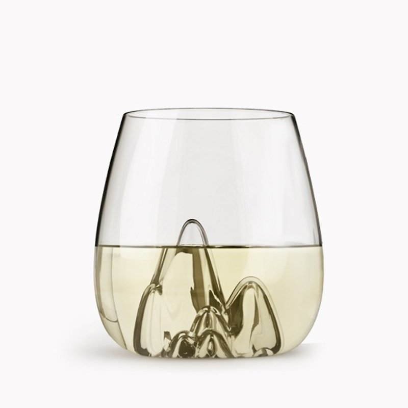 410cc [Glasscape] ESCAPE iceberg whiskey cup Glass Tumblers - Bar Glasses & Drinkware - Glass Khaki