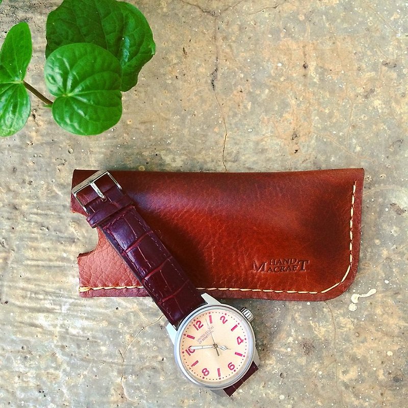 Pouch for watch - 女裝錶 - 真皮 