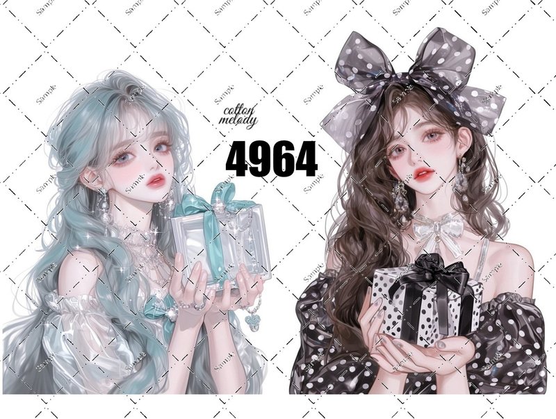 original sticker no.4964 character sticker original sticker original character sticker decorative sticker cotton melody - Stickers - Paper 