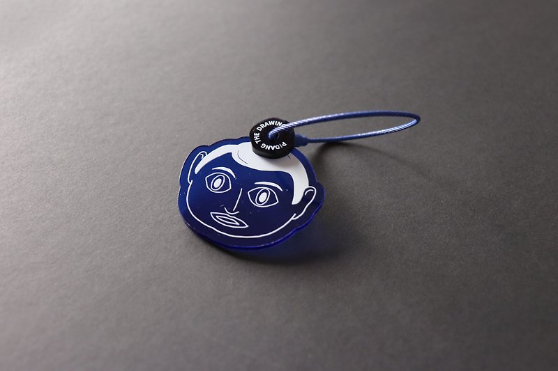【Frank】Movie Illustration Key Chain - Keychains - Acrylic Blue