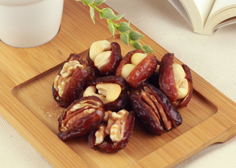 Afternoon snack light│Nuts on Date Palms-Comprehensive Nuts (160g/pack) - ผลไม้อบแห้ง - อาหารสด 