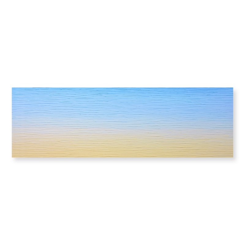 【Sunrise】abstract painting - pastel colors, gradation, art - Posters - Acrylic Yellow
