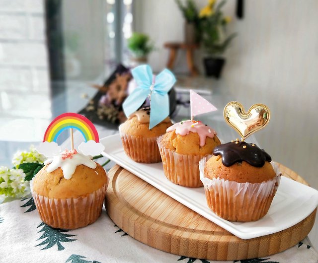 かわいいマフィンカップケーキ 6フレーバー 結婚式の小物 セカンドエントリー クリスマスパーティー ショップ Targo68 ケーキ デザート Pinkoi