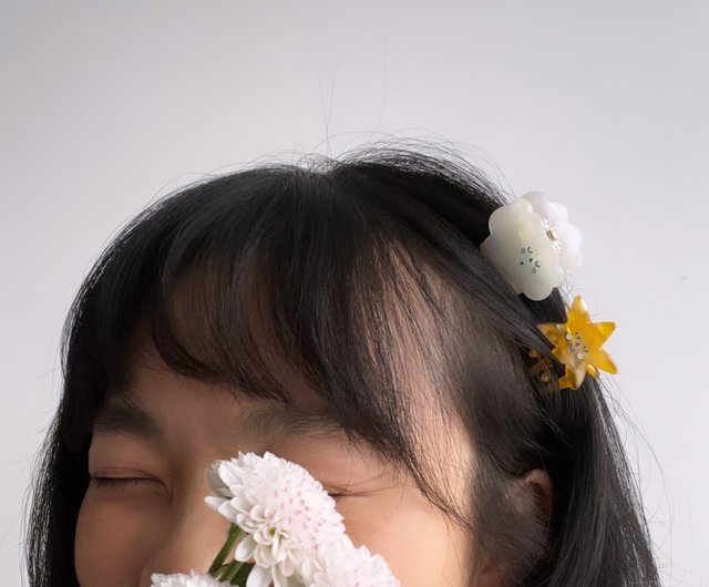 YUJIE Star and Cloud Hair Claw Clips Set