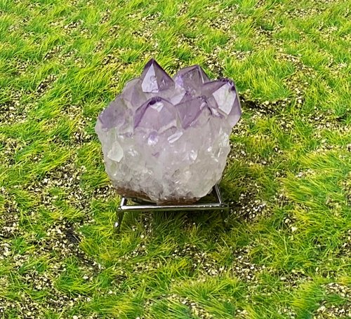 fitter 招財開運-天然冰透夢幻紫晶花簇 紫水晶 辦公室 風水擺件快速出貨