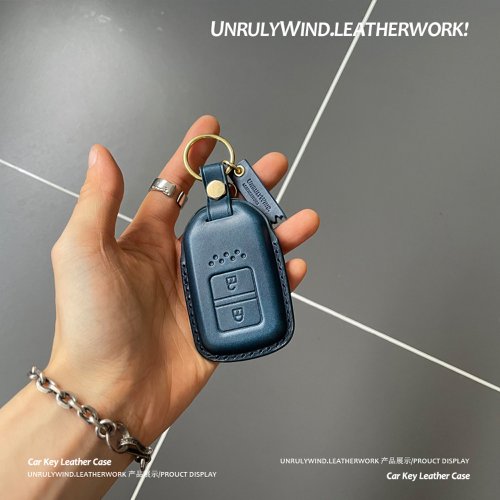 UnrulyWind.LEATHERWORK 適用富季適用本田鑰匙套11代思域XRV十代雅閣凌派CRV型格皓影真皮