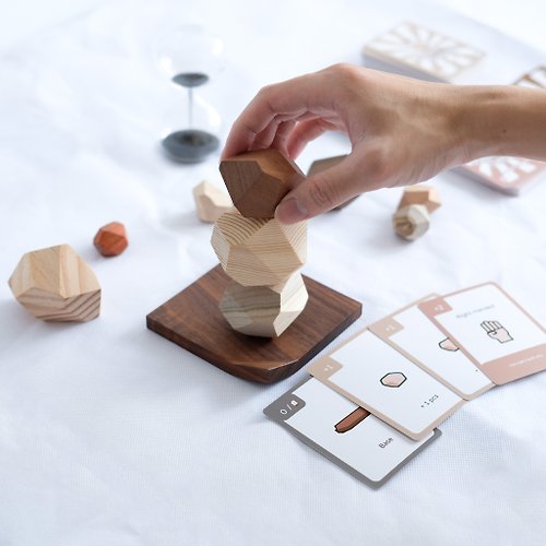 Mokuomo 目木生活 Moku Tower 木製桌遊 | 藝術品 | 玩具積木 | 益智玩具