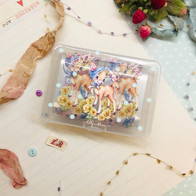 4CM PET white ink Masking Tape【Little Adorables~Lovely Garden~ Box set】 - Washi Tape - Plastic Multicolor