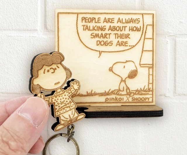 Peanuts- スヌーピーとルーシーのキーホルダーセット - ショップ mr. sheep 収納用品 - Pinkoi