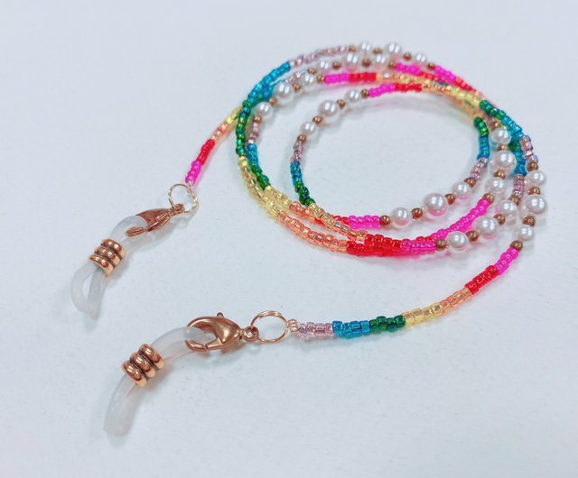 ♪❤️ ビジュー　アンティーク　マスクチェーン　メガネチェーン　ハンドメイド ♪475❤️ アンティーク ビーズ マスクチェーン メガネチェーン