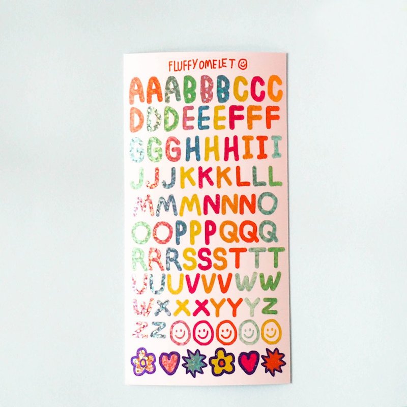 FONT HOLOGRAM STICKER - Stickers - Paper Multicolor